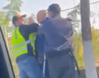 Двајца полицајци нападнаа гласач во близина на избирачко место во Кочани (Видео)