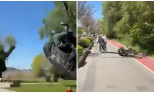 Инцидент во Охрид: Параглајдеристи срушија канделабра на пешачката патека кај Студенчишта